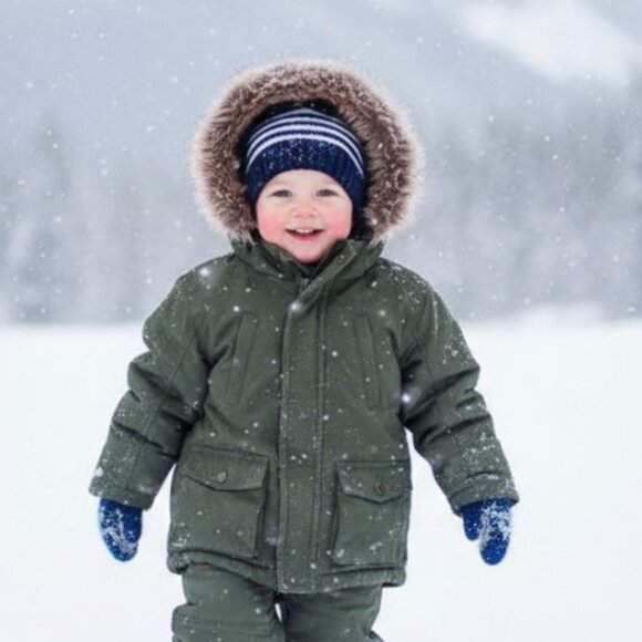 H&M Detachable Hood Winter Jacket 18-24 Months - Picture 1 of 8